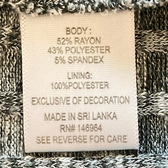 Robbie Bee Gray Cowl Neck Sweater Dress Knee Length Lagenlook Sz XL Career Fall - Picture 12 of 12